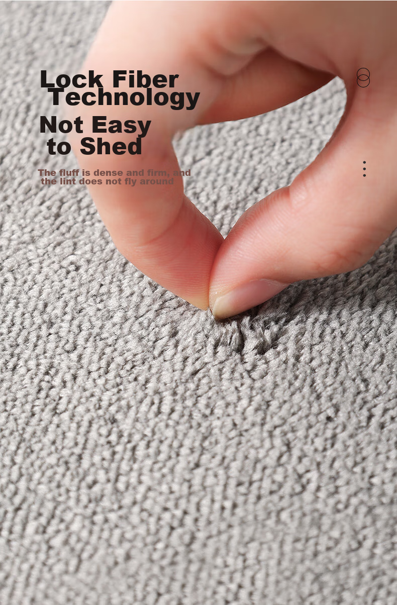 Grace Bathroom Mat, Non-Slip Absorbent Memory Foam Bath Mat, Foot Pad 40x60cm, Premium Gray 6