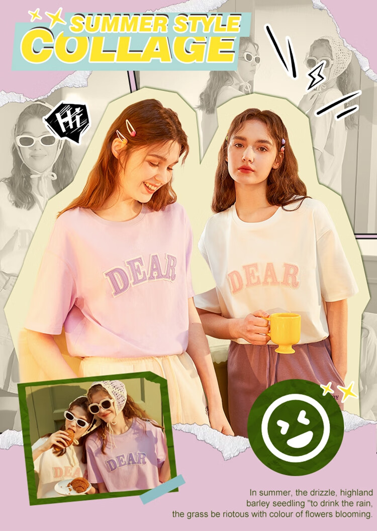 TonLion 2026 Summer Women's Round Neck Short Sleeve Applique Embroidered Casual T-Shirt Black S 1