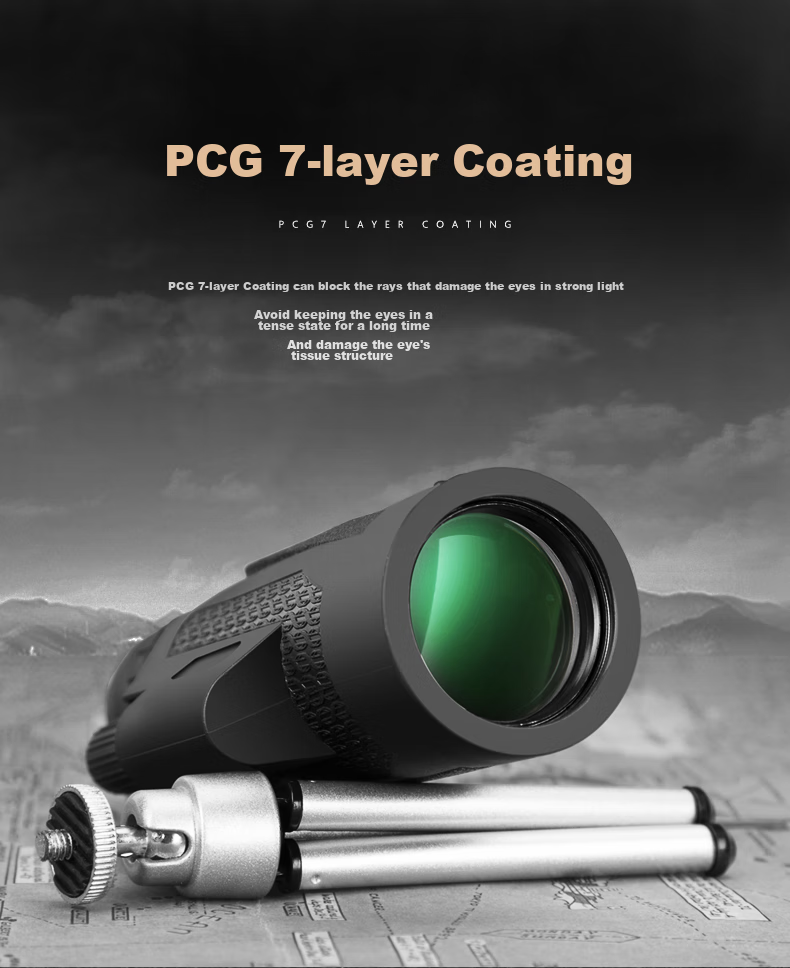 BIJIA Monocular Telescope, 10X42DF, Concert Viewing, High Magnification, High Definition, Large Aperture, Night Vision, Waterproof, Portable Binoculars 4