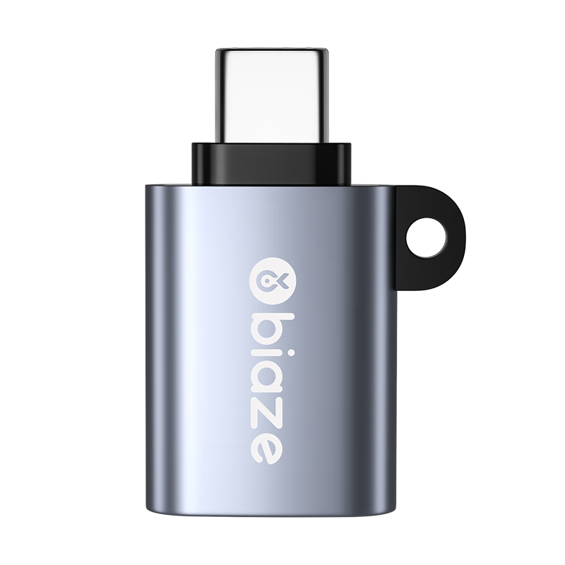 BIAZE Type-C Adapter, USB3.0 OTG, Compatible with Apple 17 Huawei Phones And Tablets, USB Drive Card Reader, Zinc Alloy, Plug And Play