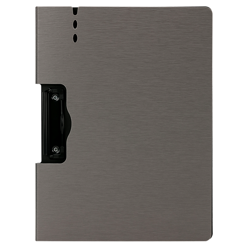 Deli A4 Landscape Folding Clipboard File Folder, Writing Board Clipboard Poetry Recitation Contract Signing Clipboard, Exam Paper Document Storage Folder, Office Study Supplies 64512 Light Gray