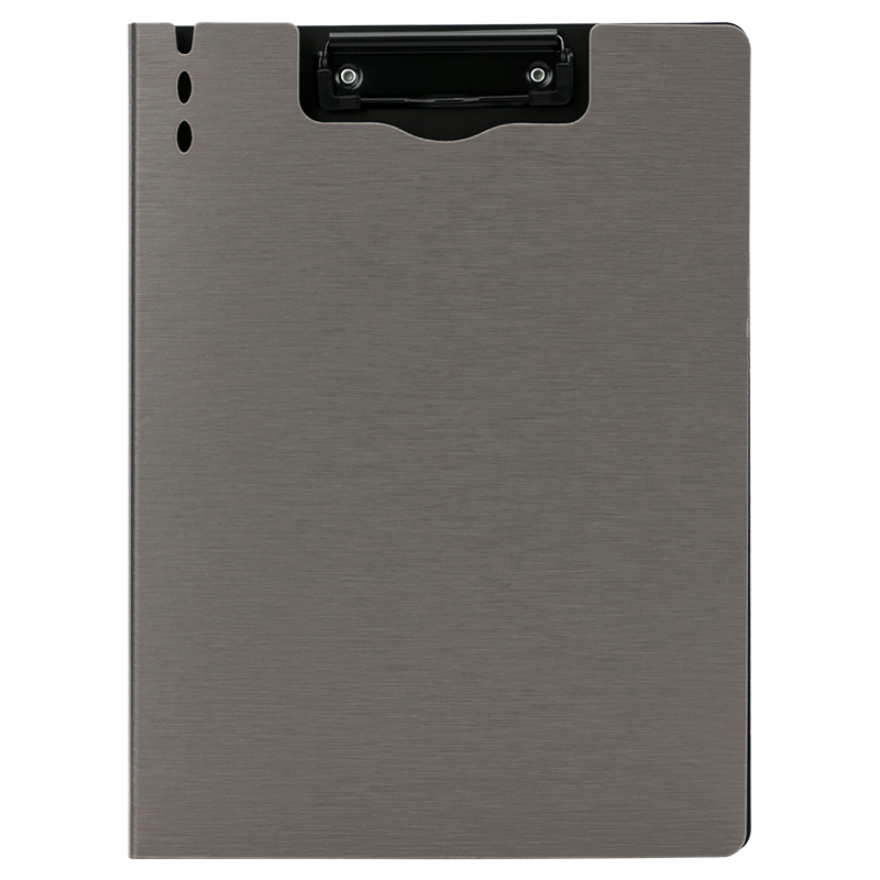Deli A4 File Folder, Vertical Folding Board, Conference Folder, Writing Pad, Poetry Recitation Clipboard, Contract Signing Clipboard, Exam Paper And Document Storage Folder, 64513 Light Gray