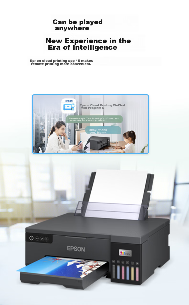 Epson L8058 A4 Ink Tank Color Inkjet Printer for Home Use, 6-Color Photo Original Continuous Ink Supply for Printing Studios, Supports WiFi Wireless 7