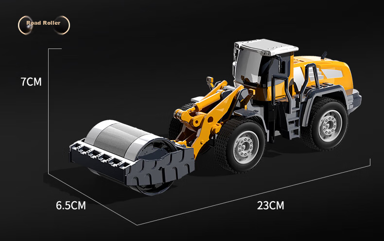 Kakabeier 7-Pack Storage Buckets Children's Toy Alloy Engineering Vehicles Excavator Crane for Boys Ages 3-6 Children's Day Gift 9