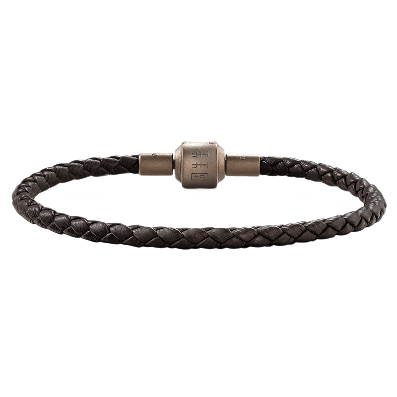 CHOW SANG SANG [Xian Sheng] Beaded Bracelet, 3mm Thin Version, Lucky Charm, for Men And Women, Fixed Price Stainless Steel Cord - Black J15