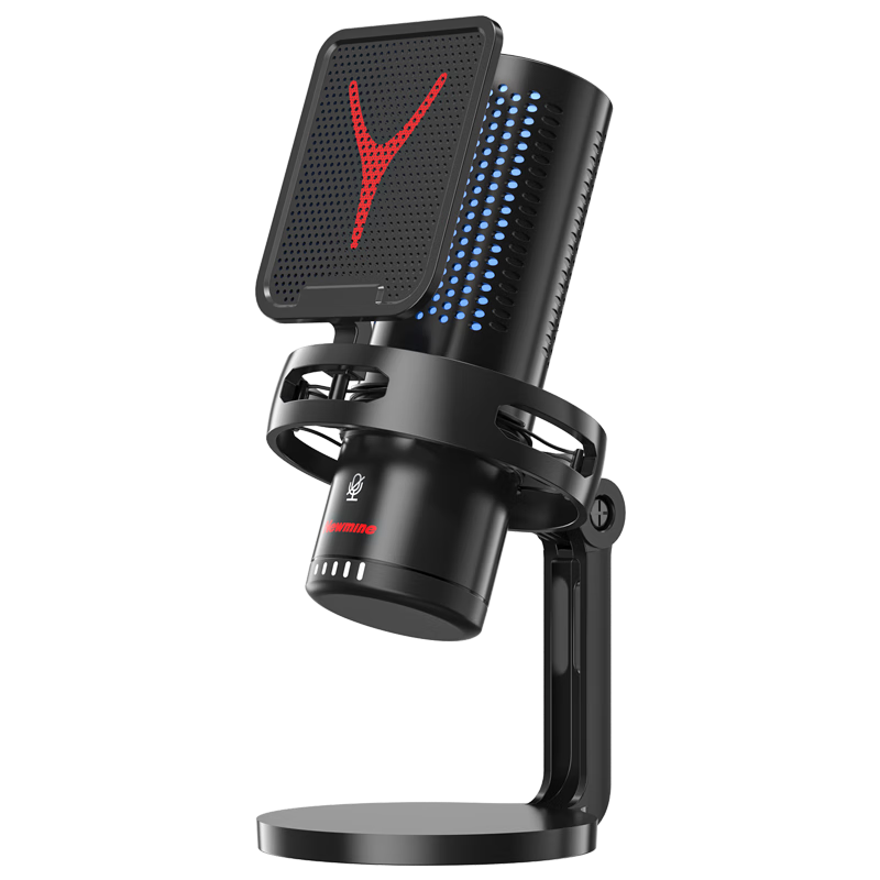 Newmine ZM09E Computer Microphone for Gaming And Live Streaming, Professional Desktop Mic for Streamers, Noise-Cancelling USB Microphone for E-Sports, Voice Recording And Karaoke on Desktop And Laptop