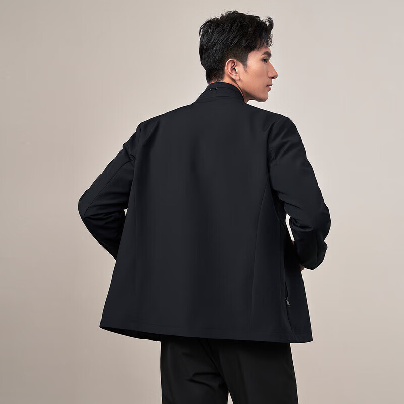 HLA Men's Lightweight Business Classic Series Printed Jacket, Executive Blazer