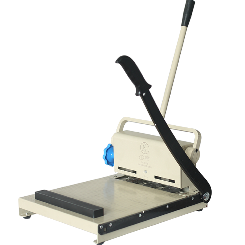 DOCON DC-8108 Manual Three-Hole 100-Page Document Binder with Blade Cutter for Financial Vouchers, Accounting, Personnel Contracts, Office Receipts And Documents Punching And Binding Machine