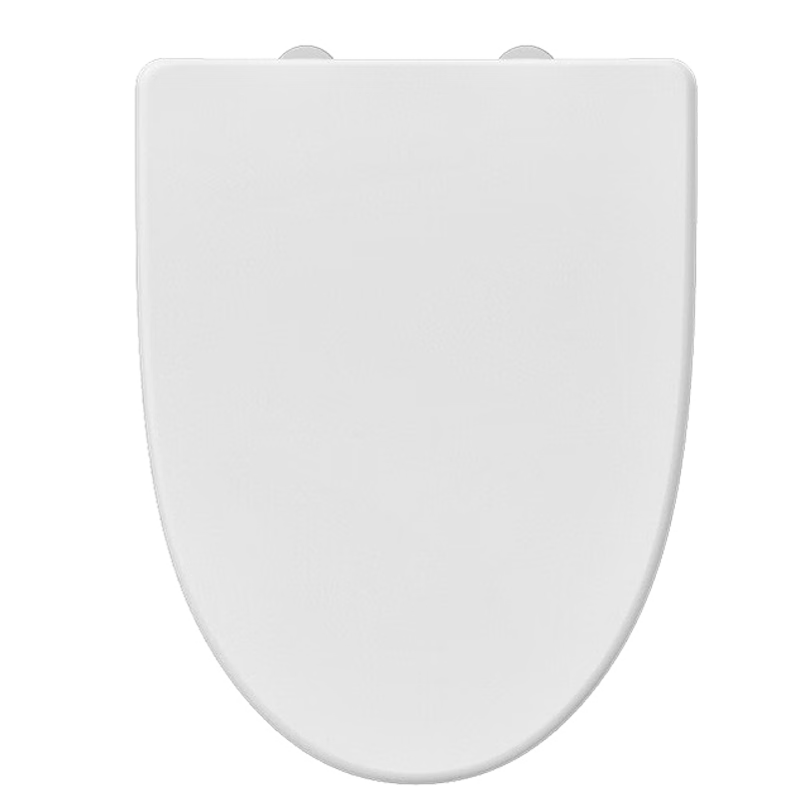 HEGII Toilet Seat Cover, Universal Thickened Slow-Close Toilet Seat, Standard Toilet Ring, Bathroom Accessories, V-Shaped Model E03