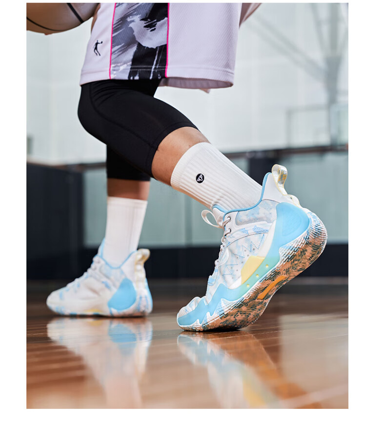 QIAODAN Basketball Shoes Venom ProSE Technology Rebound Shock Absorption Durable Professional Game Sports Shoes for Men 28