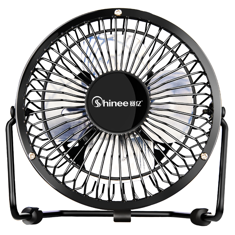 Shinee USB Mini Fan, Metal Small Electric Fan, Desk Fan, Compact Fan, Mini Table Fan for Student Dormitory, Bedside, Office, Quiet Desktop Electric Fan FB4-01
