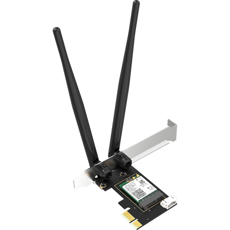 COMFAST PCIe Wireless Network Card for Desktop Computer, WIFI6 Receiver, Desktop-Specific Built-In AX200SE 5G Dual-Band 3000M Gigabit Network Card, WiFi Transmitter, Bluetooth 5.2