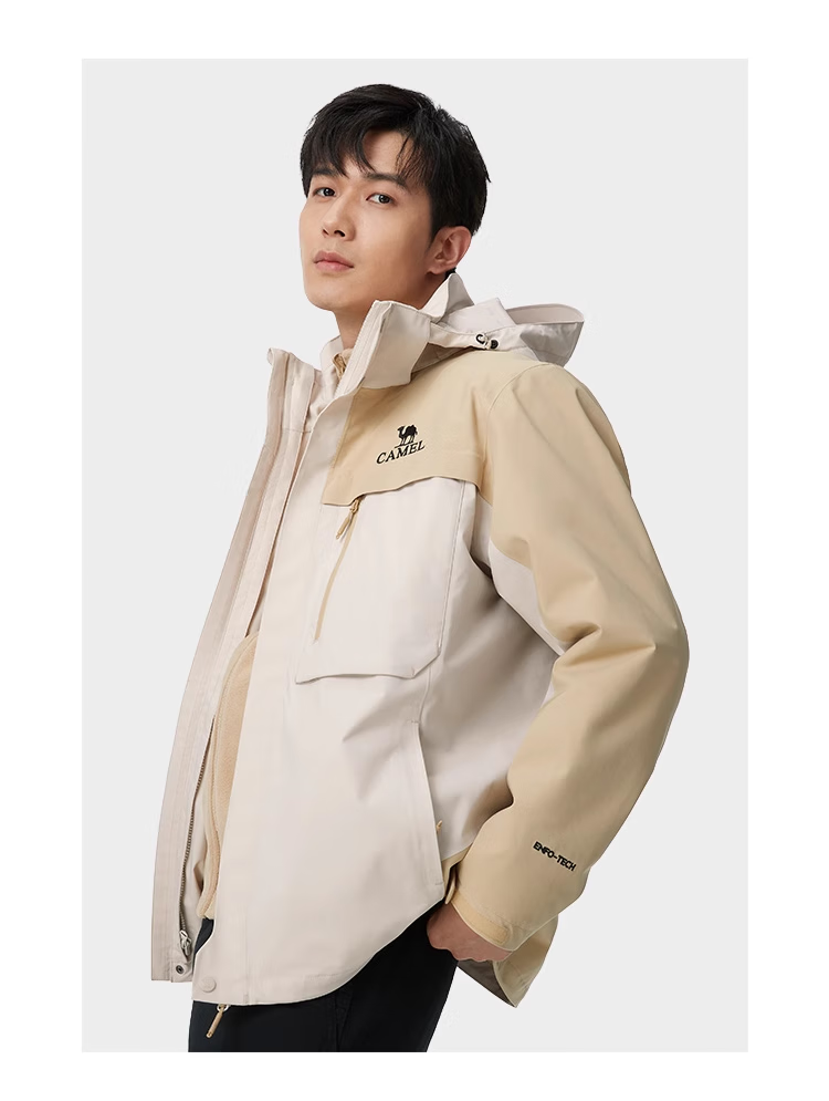 CAMEL Panda Three-Proof Windbreaker, Unisex Professional Oil-Resistant Waterproof Three-In Mountaineering Jacket A13CA6aB018 28