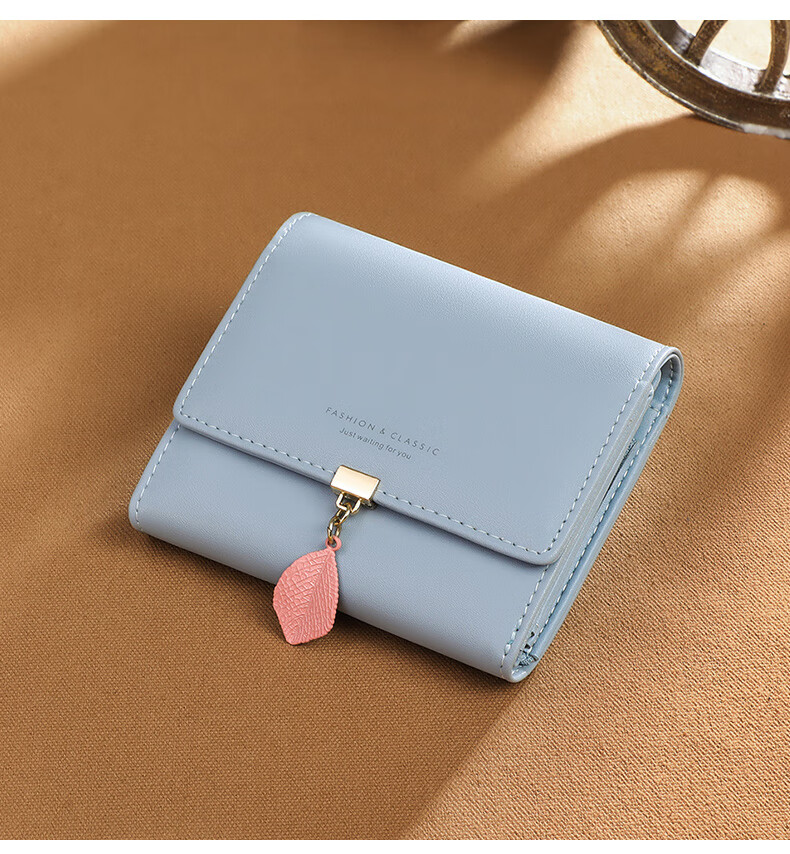 Viney Genuine Leather Women's Short Folding Wallet Multi-Card Holder Luxury Multifunctional Large Capacity Student Coin Purse 16