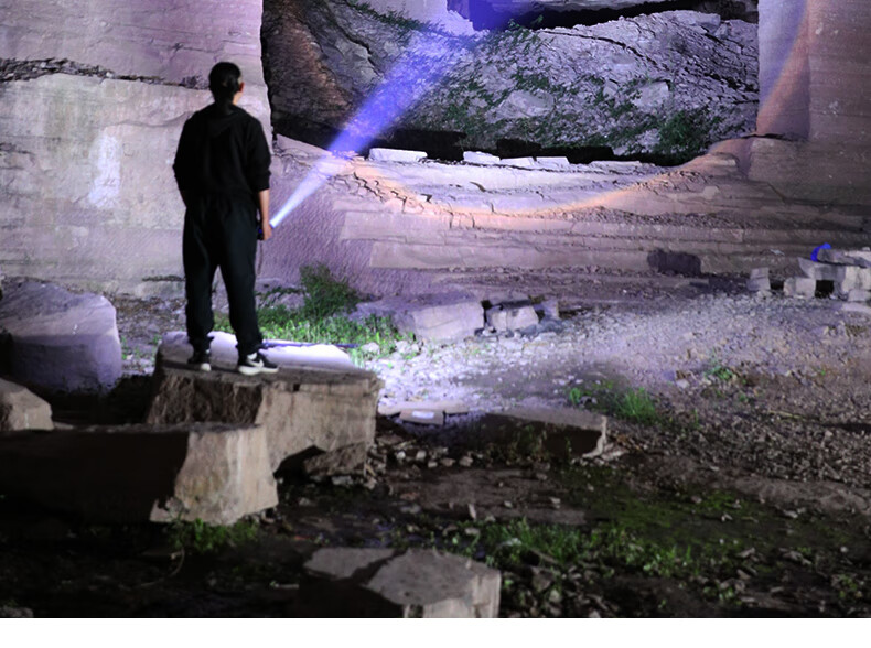 Xiaoyeren High-Power Rechargeable Flashlight Ultra-Bright Military Patrol Home Work Long Battery Life Outdoor Hiking Lighting Lamp 14