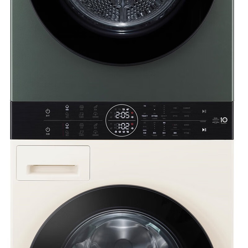 LG洗烘塔  WashTower  墨玉绿+玉石白  10KG干衣机+13KG洗衣机  FN231QH