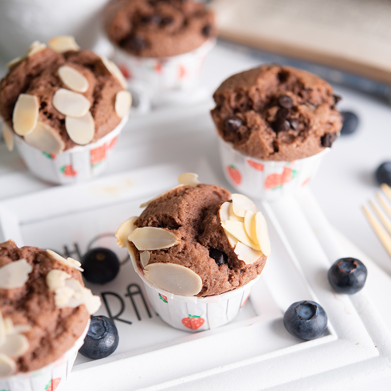 百钻玛芬蛋糕预拌粉巧克力味300g家用马芬蛋糕材料 烘焙纸杯蛋糕原料