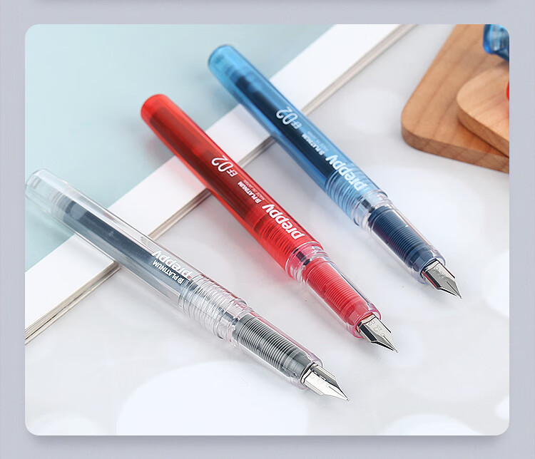 PLATINUM Fountain Pen, Transparent Colorful Plastic Fountain Pen, Student Handwriting Practice Pen Ink Pen 02 PSQ-400C#11 Red 13