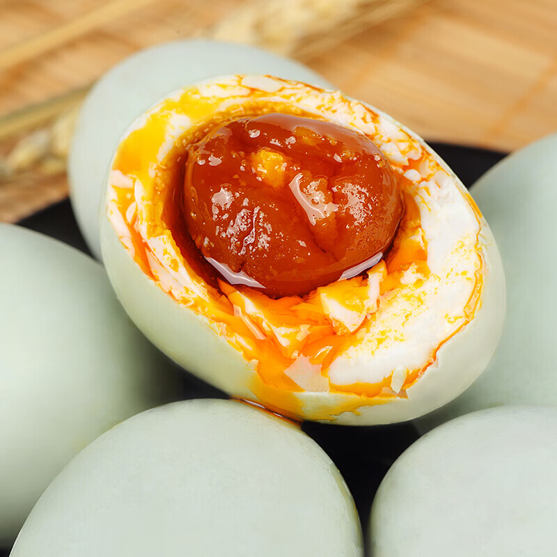 神丹咸鸭蛋 10枚共580g   家庭装   熟流油咸蛋 无抗生素认证