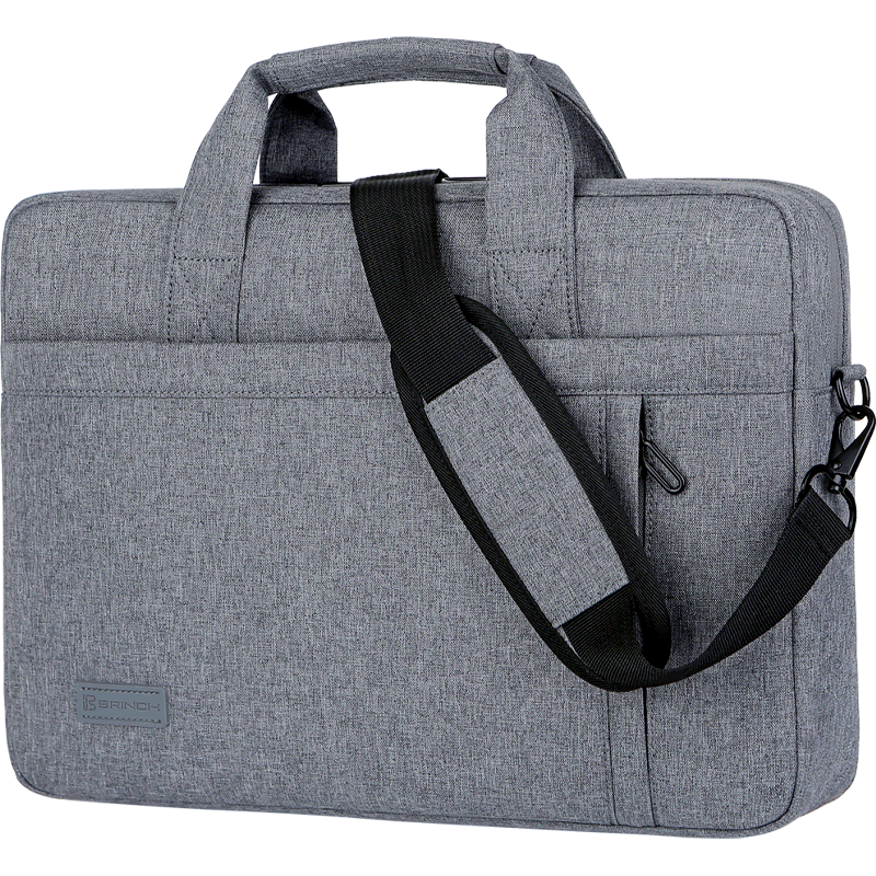 BRINCH Laptop Bag with Handle, 17/17.3-Inch Shockproof And Water-Resistant Business Shoulder Bag for Office Use