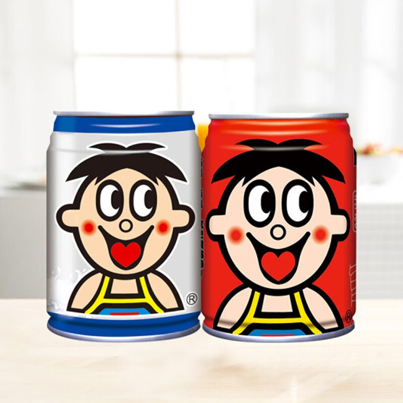 旺旺旺仔牛奶  6罐原味+6罐原味O泡 245ml*12罐 礼盒装 送礼佳品