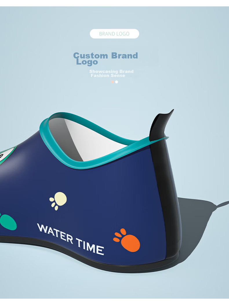 WATERTIME / Shuichuan Beach Shoes for Children, Boys And Girls, Diving, Beach Combing, Water Wading, Stream Tracing, Non-Slip, Cut-Resistant Shoes, Green Dinosaur 6