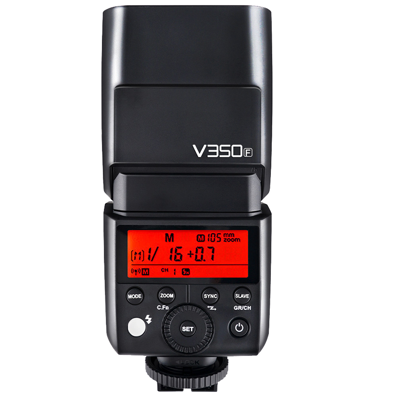 Godox V350-F Fuji Mirrorless Camera High-Speed Sync Flash External TTL Portable Lithium Battery Hot Shoe Speedlight (Fuji Version)