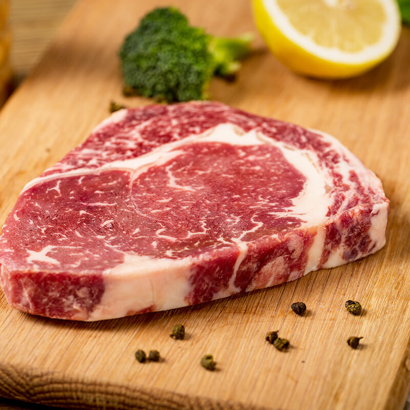 天谱乐食澳洲/新西兰精选草饲眼肉原切牛排 200g健身食材草饲牛肉生鲜