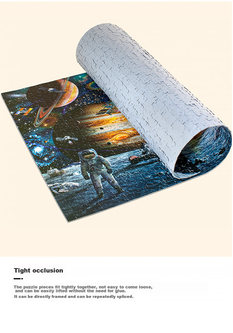 VOX Adult Puzzle, 1000 Pieces, Starry Sky Travel to The Moon, Space Moon Decompression, High Difficulty Puzzle, Birthday Gift 13