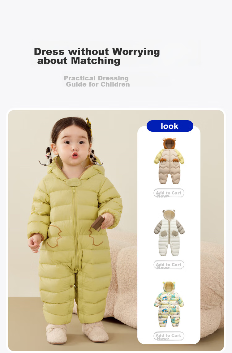 Minibala Three-Protection Down Jacket for Boys And Girls, Baby And Toddler Down Coat, Cute Outerwear, New Product 4