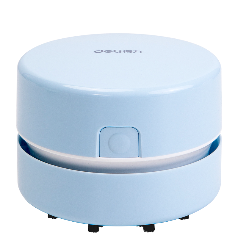 Deli [Children's Day Gift] Rechargeable Strong Suction Desktop Vacuum Cleaner, Mini Keyboard Dust Remover, Eraser Debris Cleaner, Student Supplies, Blue 18884