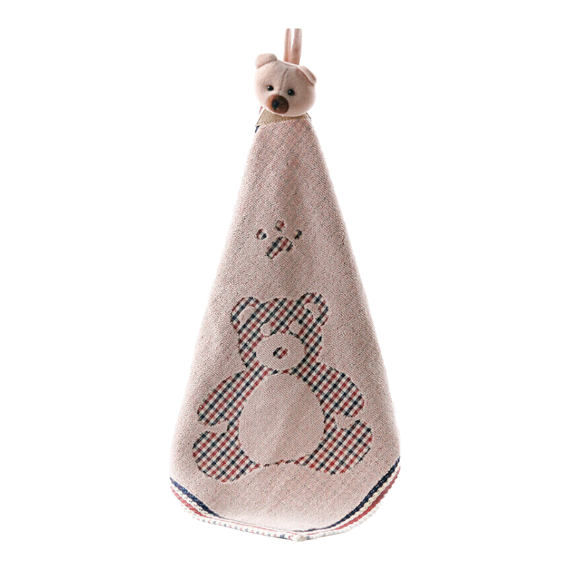 KING SHORE Class A Children's Towel, 100% Pure Cotton Hand Towel, Hanging Face Towel, All-Cotton Square Towel, Baby Towel, 1 Piece