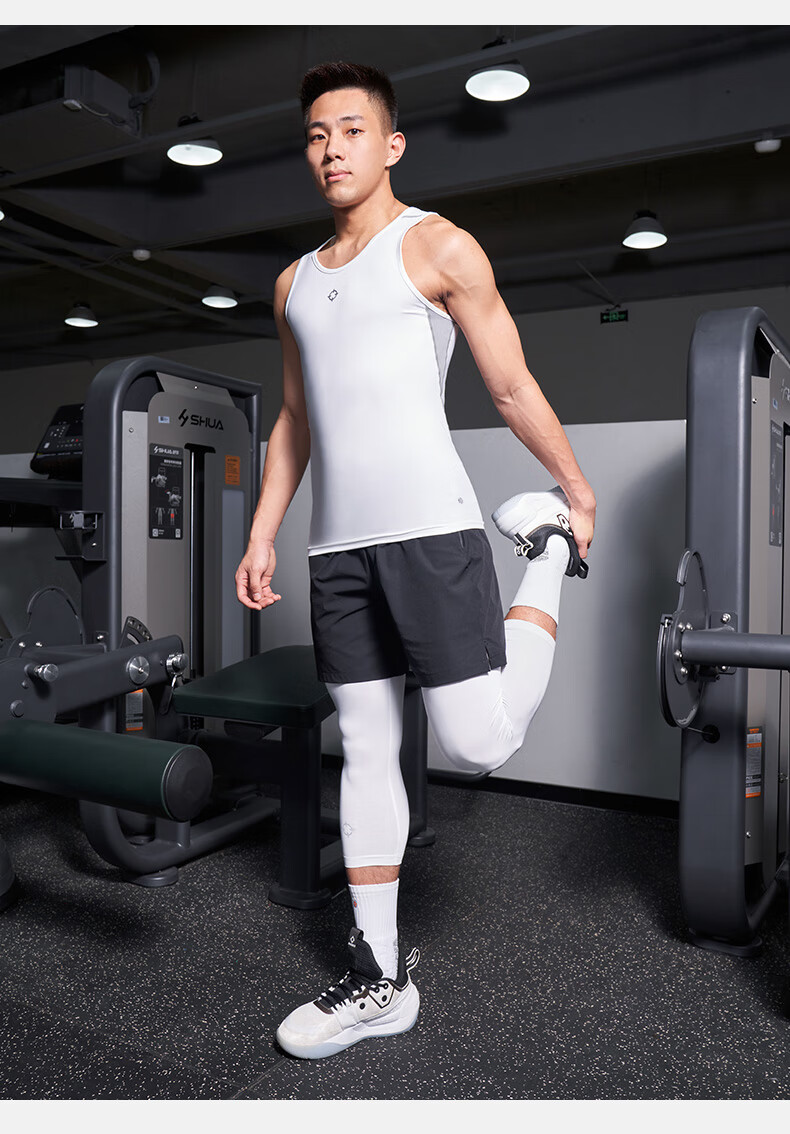 RIGORER Summer Breathable Quick-Dry Training Fitness Sleeveless Compression Shirt Z121210603 Pure Black L 13