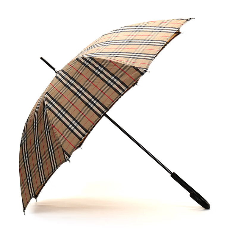 博柏利 burberry 男女通用款锦纶长柄雨伞典藏米色vintage格纹