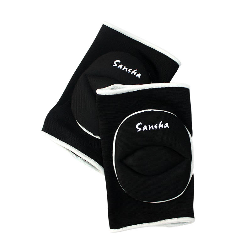 Sansha Ballet Dance Yoga Practice Casual Sports Knee Pads for Men And Women, Thickened Black Style, Size M