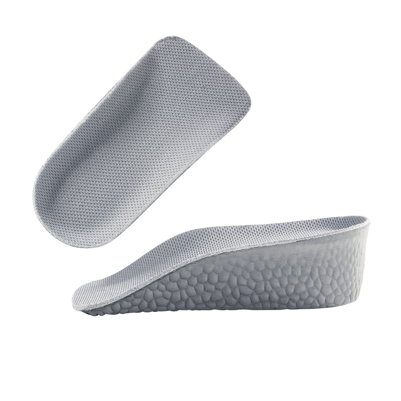 Maigaole Height-Increasing Insoles, Shock-Absorbing Invisible Seven-Eighths Inner Lift, Comfortable Lightweight Arch Support Device, Gray, Women's Size 3.5CM