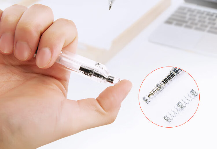 AIHAO [Back to School Essential] Retractable Gel Pen, 0.5mm Bullet Tip, Black, Soft Rubber Grip, Business Office Large Capacity Signing Pen X97 8