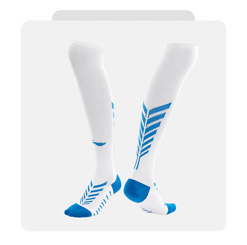 LI-NING Children's Mid-Calf Anti-Slip Soccer Socks Over-the-Knee Professional Men's Football Shin Guard Sports Long Socks Black - M 28