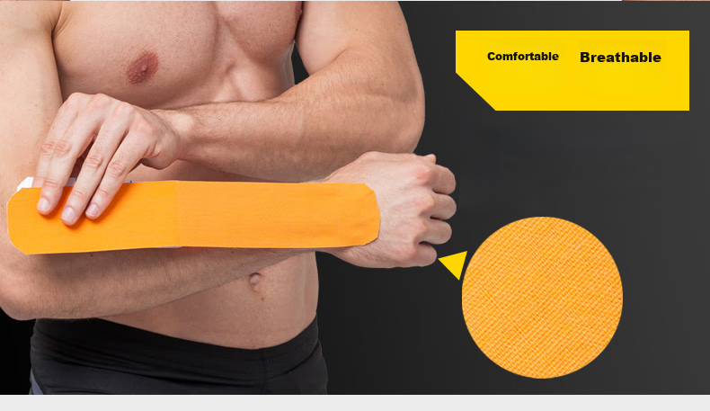 LAC Muscle Tape Elastic Adhesive Sports Bandage Waterproof Strain And Soreness Patch for Back, Feet, Abdomen, Sky Blue 11
