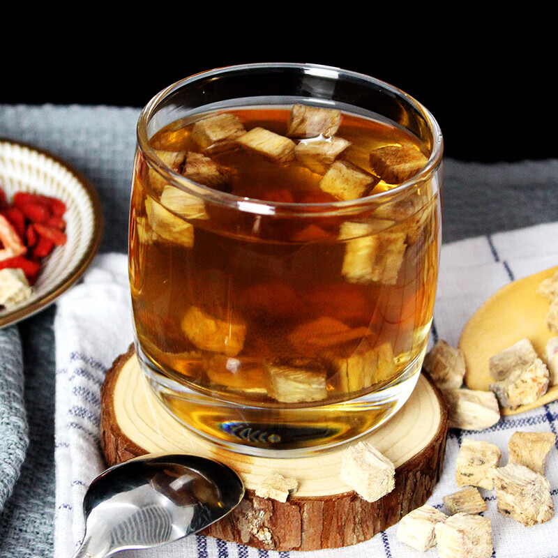 朕皇同仁堂养生茶葛根茶中华老字号葛根片老柴葛根汤茶粉块罐装200g