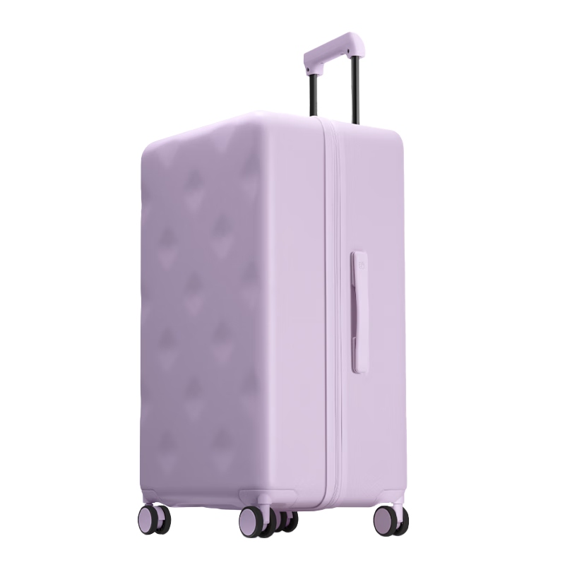 Bromen Bags Large Capacity Suitcase Trolley Case Travel Luggage Password Lock Check-In Bag 26 Inch Password Lock Case Purple