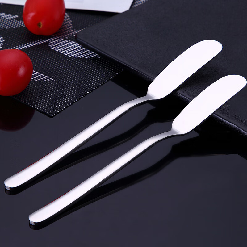 Shihua 304 Stainless Steel Spatula Set of 2, Butter Knife, Cheese Scraper, Jam Knife, Spread Peanut Butter Knife