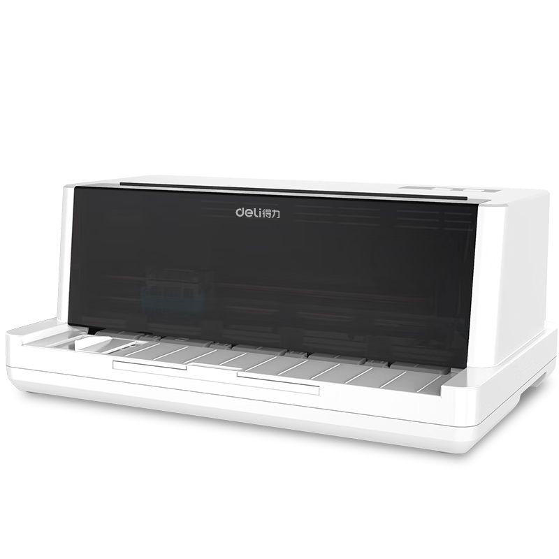 Deli DE-600K Dot Matrix Printer, 1+4 Linkage Value Added Tax Control Invoice Special Form, Express Delivery Note, Outbound Note, Commercial Office Printing, 5-Ply Front Paper