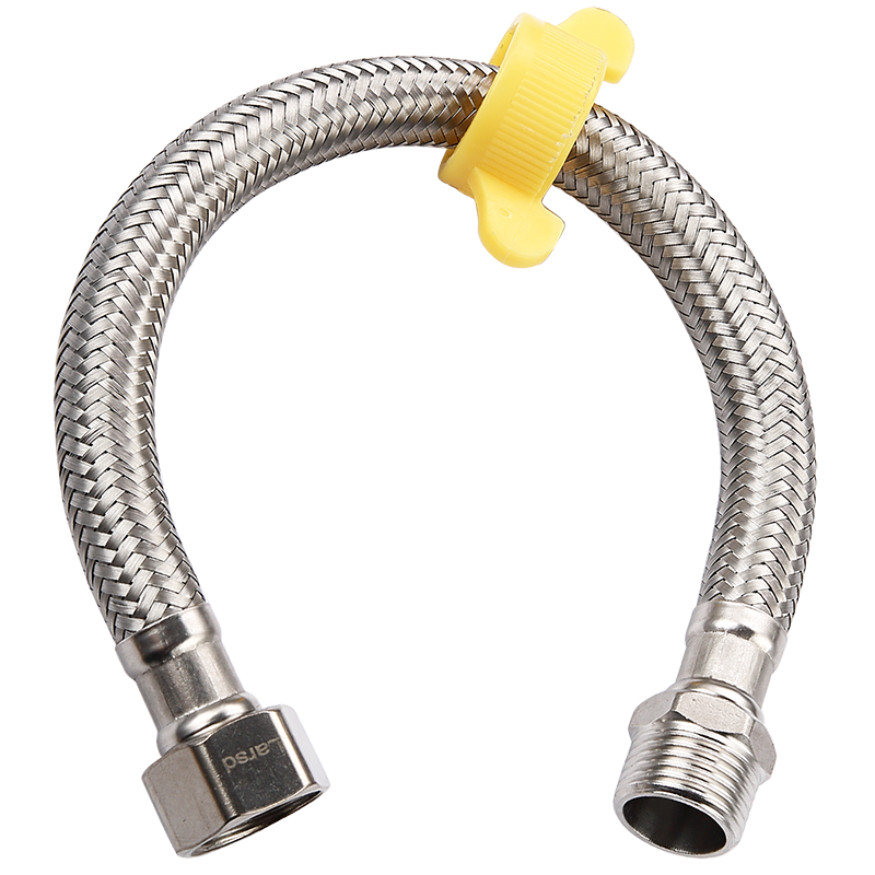 Larsd 20CM Water Inlet Hose Extension Pipe, Faucet Inlet Pipe Extension, 304 Stainless Steel Braided Hose BH702