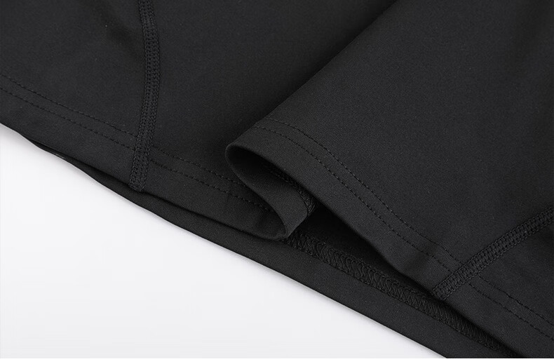 KELME Men's Outdoor Thermal Fleece Lined Compression Shirt Running Training Fitness Top Black 3XL 12