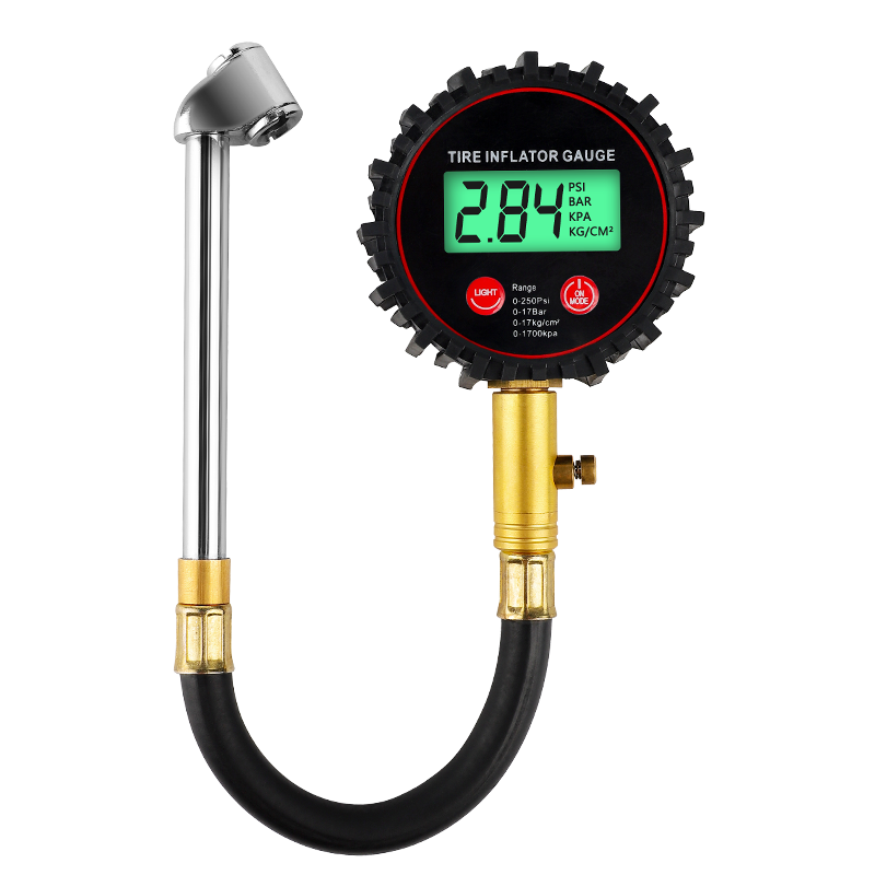 Kulaipu Digital Tire Pressure Gauge with Curved Rod, Truck And Bus Tire Pressure Monitor KLP-86007 2