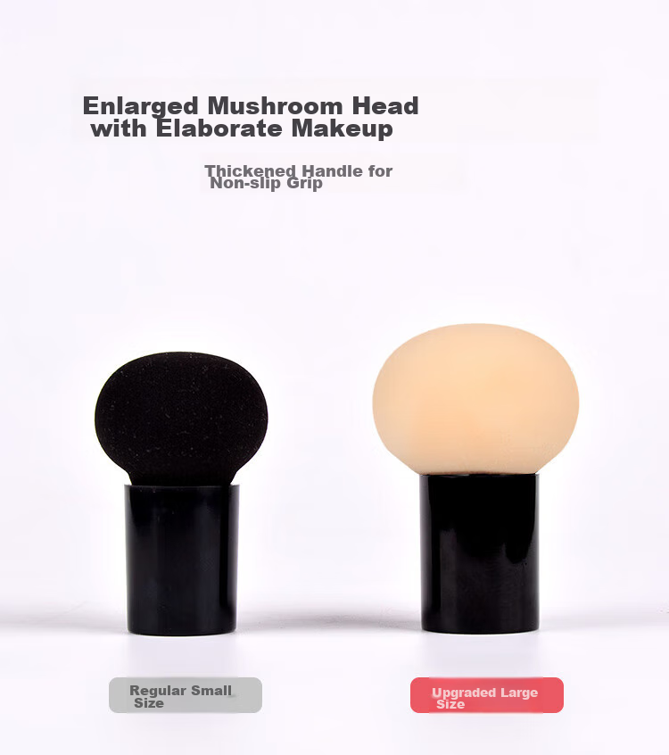 Jianyingshu Mushroom Head Powder Puff Set of 3, Makeup Sponge for Foundation And Blush, Dual-Use Wet And Dry Cosmetic Sponge, Non-Absorbing Powder Beauty Blender 12