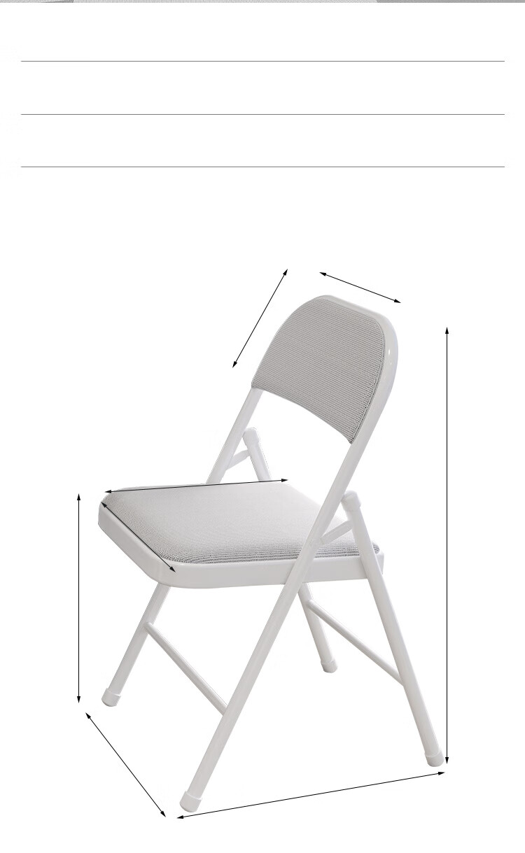 XINGKAI Folding Chair, Office Chair, Conference Chair, Computer Chair with Backrest, Study Chair XK1022 Gray Mesh 16