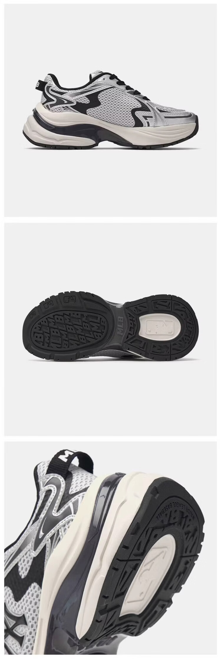 MLB Shoes for Men And Women, Dad Sneakers, Casual Sports Vans, KARINA Style 3ARNSPL4N-50GRS 12