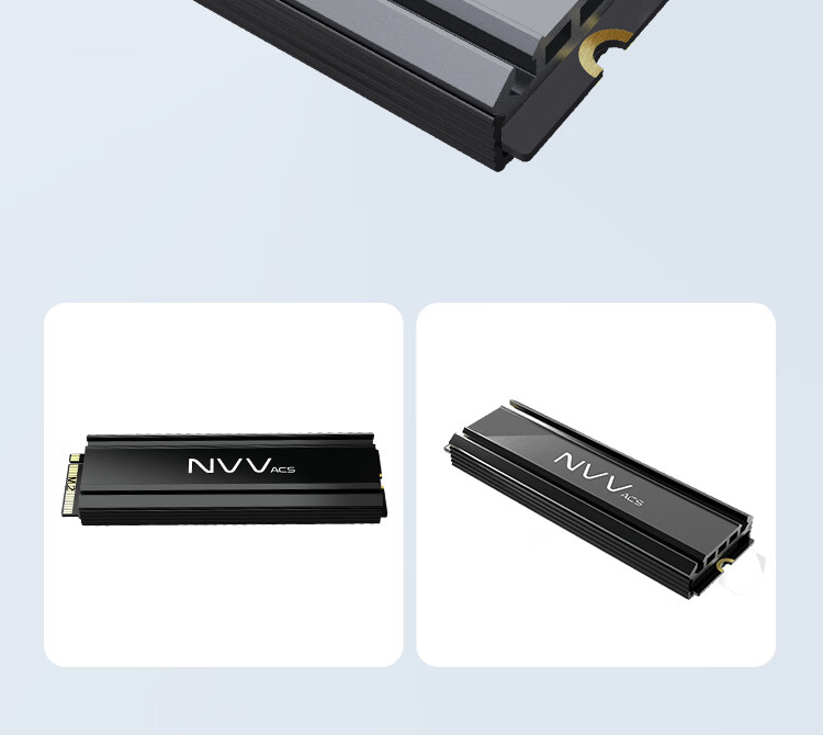 NVV M.2 Solid State Cooling Vest, SSD Thermal Paste Cooling Pad, PS5 Aluminum Alloy Heat Sink Cooling Sticker NT-GT1 10